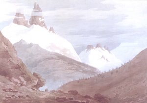 シャモニーとマルティニー 作： John Robert Cozens
